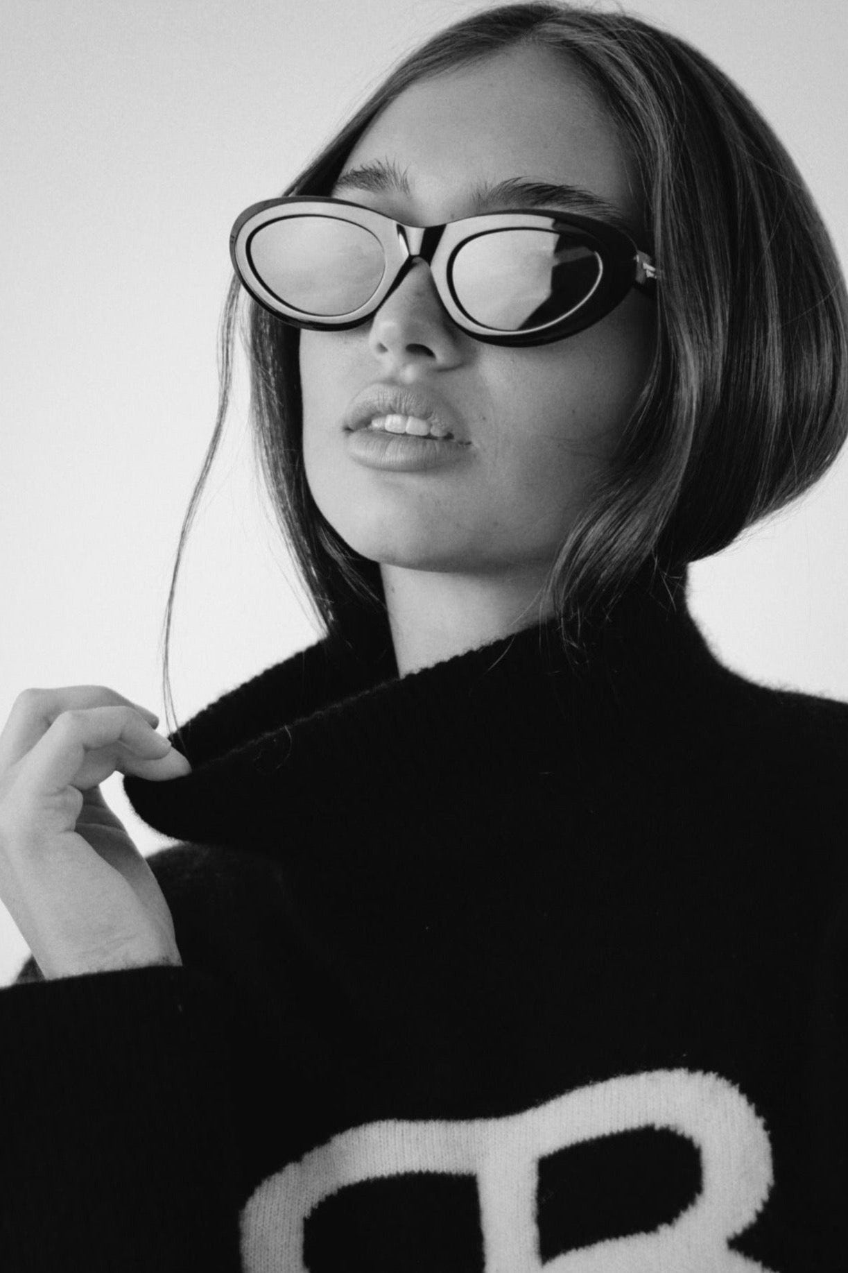 MONOGRAM CASHMERE TURTLENECK