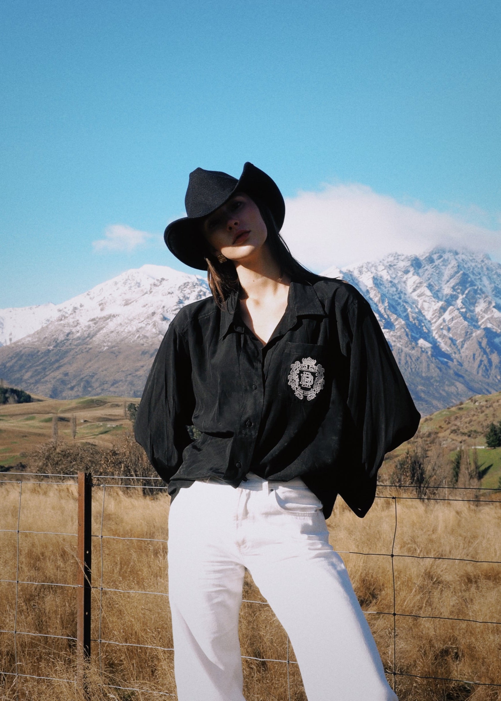 MONOGRAM BLACK SHIRT